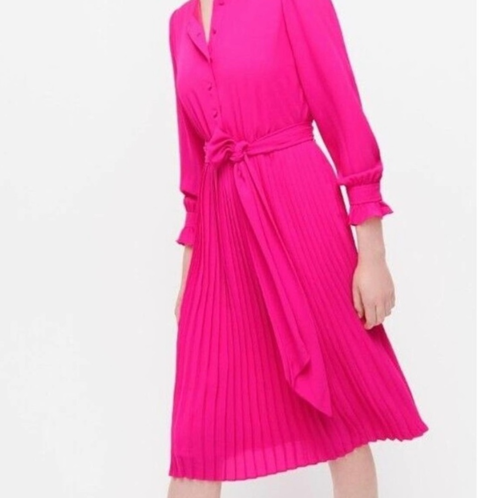 J. Crew Pink Dress with belt